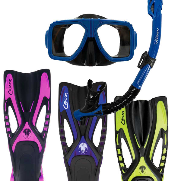 AKONA FINS, SNORKEL & MASK KIT