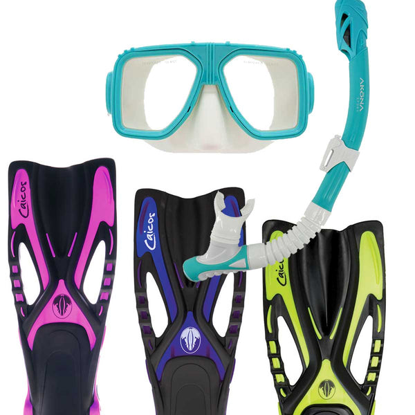 AKONA FINS, SNORKEL & MASK KIT