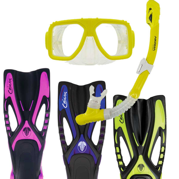 AKONA FINS, SNORKEL & MASK KIT