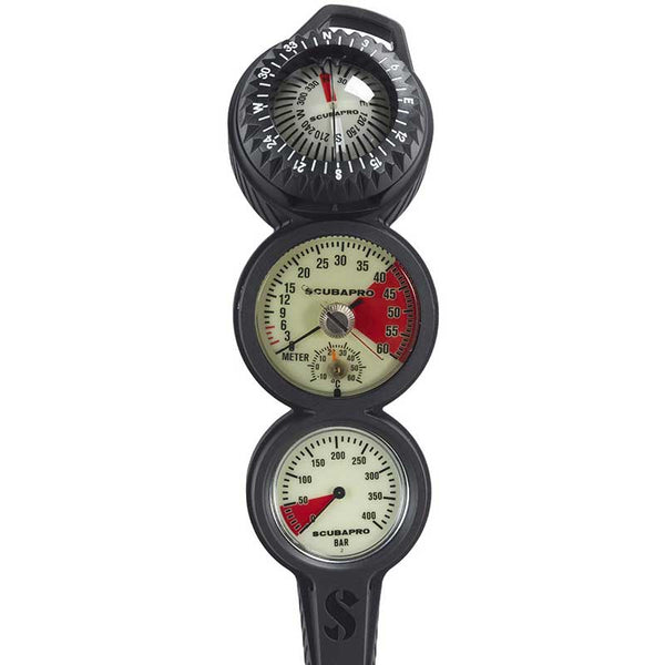 SCUBAPRO 3-IN-LINE CONSOLE · BAR or PSI
