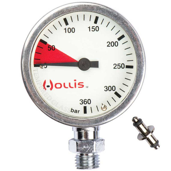 HOLLIS PRESSURE GAUGE · BAR or PSI
