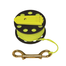 FINGER SPOOL · BRASS CLIP · 45' or 100' · WITH HAND WINDER