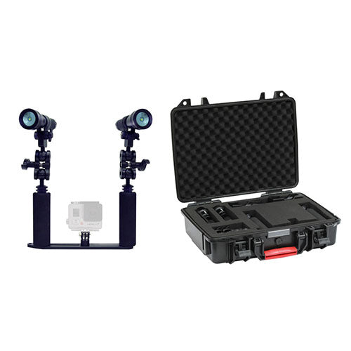 GoPro CAMERA TRAY & VIDEO ARM KIT with HARD CASE